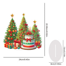 Load image into Gallery viewer, Acrylic Special Shape Christmas Tree And Cake Desktop Diamond Art Kits