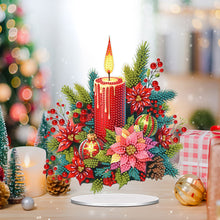Load image into Gallery viewer, Acrylic Special Shape Christmas Candle Desktop Diamond Art Kits for Home Decor