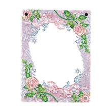 Load image into Gallery viewer, Floral Special Shape Diamond Painting Photo Frame Home Decor Gift (Flower Pink)