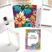 Load image into Gallery viewer, Floral Special Shape Diamond Painting Photo Frame Home Decor Gift(Flower Yellow)