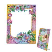 Load image into Gallery viewer, Floral Special Shape Diamond Painting Photo Frame Home Decor Gift(Flower Yellow)