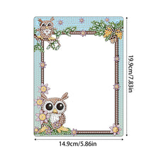 Load image into Gallery viewer, Floral Special Shape Diamond Painting Photo Frame Kits Home Decor Gift (Owl)