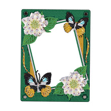 Load image into Gallery viewer, Floral Special Shape Diamond Painting Photo Frame Home Decor Gift (Butterfly)