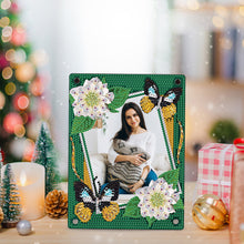 Load image into Gallery viewer, Floral Special Shape Diamond Painting Photo Frame Home Decor Gift (Butterfly)