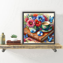 Load image into Gallery viewer, Diamond Painting - Full Round - Bouquet coffee butterfly (30*30CM)