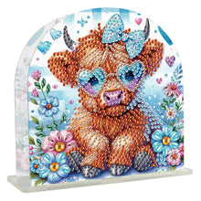 Load image into Gallery viewer, Animal Acrylic DIY 5D Diamond Art Painting Napkin Holder Set Home Decor (Yak)