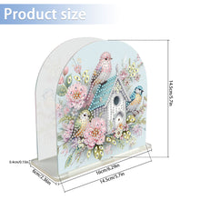 Load image into Gallery viewer, Animal Acrylic DIY 5D Diamond Art Painting Napkin Holder Set Home Decor (Birds)