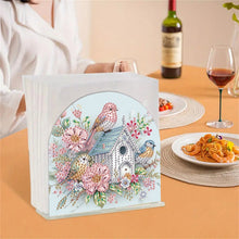 Load image into Gallery viewer, Animal Acrylic DIY 5D Diamond Art Painting Napkin Holder Set Home Decor (Birds)