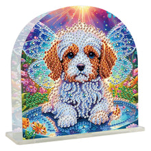 Load image into Gallery viewer, Animal Acrylic DIY 5D Diamond Art Painting Napkin Holder Set Home Decor (Dog)