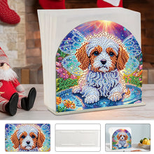 Load image into Gallery viewer, Animal Acrylic DIY 5D Diamond Art Painting Napkin Holder Set Home Decor (Dog)