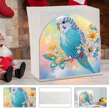Load image into Gallery viewer, Animal Acrylic DIY 5D Diamond Art Painting Napkin Holder Set Home Decor (Parrot)