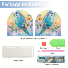 Load image into Gallery viewer, Animal Acrylic DIY 5D Diamond Art Painting Napkin Holder Set Home Decor (Parrot)