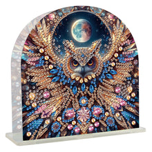 Load image into Gallery viewer, Animal Acrylic DIY 5D Diamond Art Painting Napkin Holder Set Home Decor (Owl)