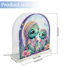 Load image into Gallery viewer, Animal Acrylic DIY 5D Diamond Art Painting Napkin Holder Set Home Decor (Turtle)