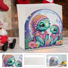 Load image into Gallery viewer, Animal Acrylic DIY 5D Diamond Art Painting Napkin Holder Set Home Decor (Turtle)