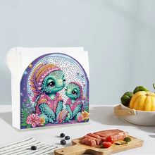 Load image into Gallery viewer, Animal Acrylic DIY 5D Diamond Art Painting Napkin Holder Set Home Decor (Turtle)