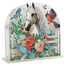 Load image into Gallery viewer, Animal Acrylic DIY 5D Diamond Art Painting Napkin Holder Set Home Decor (Horse)