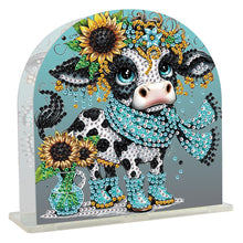 Load image into Gallery viewer, Animal Acrylic DIY 5D Diamond Art Painting Napkin Holder Set Home Decor (Cow)