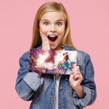 Load image into Gallery viewer, 6Pcs Diamond Painting Greeting Card Heart Flower Diamond Handmade Card