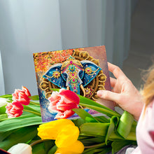 Load image into Gallery viewer, 6Pcs Diamond Painting Greeting Card Animals Diamond Handmade Card for Friends