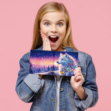 Load image into Gallery viewer, 6Pcs Diamond Painting Greeting Card Animals Diamond Handmade Card for Friends