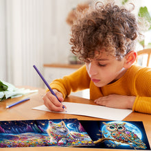 Load image into Gallery viewer, 6Pcs Diamond Painting Greeting Card Animals Diamond Handmade Card for Friends