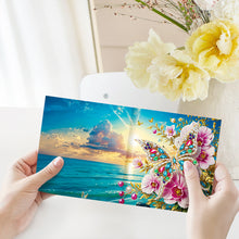 Load image into Gallery viewer, 6Pcs Diamond Painting Greeting Card Butterfly Diamond Handmade Card for Friends