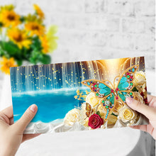 Load image into Gallery viewer, 6Pcs Diamond Painting Greeting Card Butterfly Diamond Handmade Card for Friends