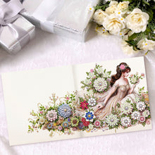 Load image into Gallery viewer, 6Pcs Diamond Painting Greeting Card Dress Girl Diamond Handmade Card for Friends