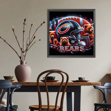Load image into Gallery viewer, Diamond Painting - Full Round - Football Chicago Bears (40*40CM)