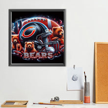 Load image into Gallery viewer, Diamond Painting - Full Round - Football Chicago Bears (40*40CM)