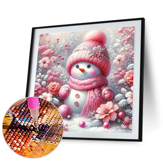 Diamond Painting - Full Round - Christmas snowman (30*30CM)