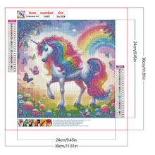 Load image into Gallery viewer, Diamond Painting - Full Round - Rainbow white horse (30*30CM)