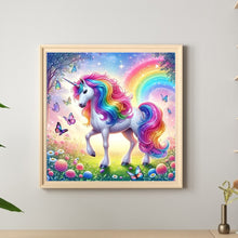 Load image into Gallery viewer, Diamond Painting - Full Round - Rainbow white horse (30*30CM)