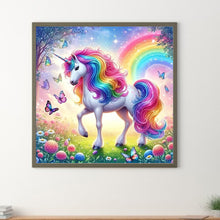 Load image into Gallery viewer, Diamond Painting - Full Round - Rainbow white horse (30*30CM)