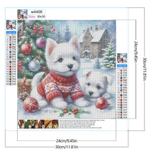 Load image into Gallery viewer, Diamond Painting - Full Round - Christmas West Highland Terrier (30*30CM)