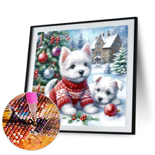 Load image into Gallery viewer, Diamond Painting - Full Round - Christmas West Highland Terrier (30*30CM)