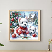Load image into Gallery viewer, Diamond Painting - Full Round - Christmas West Highland Terrier (30*30CM)
