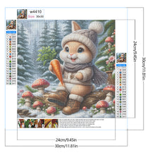 Load image into Gallery viewer, Diamond Painting - Full Round - Christmas bunny (30*30CM)