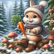 Load image into Gallery viewer, Diamond Painting - Full Round - Christmas bunny (30*30CM)