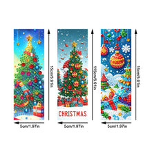 Load image into Gallery viewer, 3Pcs Special Shape Christmas Tree Diamond Painting Bookmark for Adults Beginners