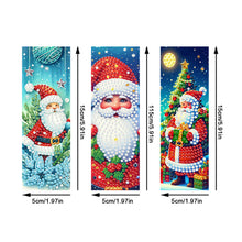 Load image into Gallery viewer, 3Pcs Special Shape Christmas Tree Diamond Painting Bookmark for Adults Beginners