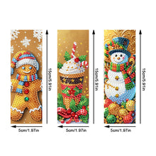 Load image into Gallery viewer, 3Pcs Special Shape Christmas Tree Diamond Painting Bookmark for Adults Beginners