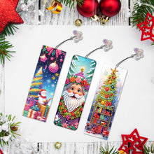 Load image into Gallery viewer, 3Pcs Special Shape Christmas Tree Diamond Painting Bookmark for Adults Beginners