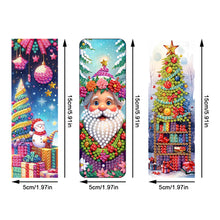 Load image into Gallery viewer, 3Pcs Special Shape Christmas Tree Diamond Painting Bookmark for Adults Beginners