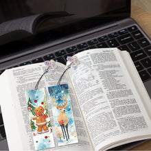 Load image into Gallery viewer, 4Pcs Special Shape Christmas Tree Diamond Painting Bookmark for Reading Day Gift