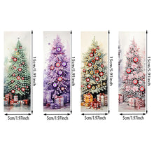 Load image into Gallery viewer, 4Pcs Special Shape Christmas Tree Diamond Painting Bookmark for Reading Day Gift