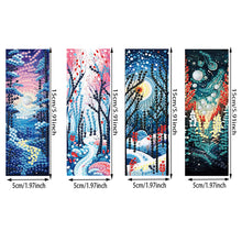 Load image into Gallery viewer, 4Pcs Special Shape Christmas Tree Diamond Painting Bookmark for Reading Day Gift