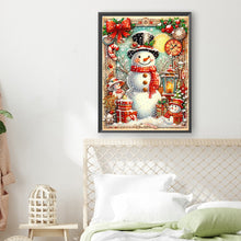 Load image into Gallery viewer, Diamond Painting - Partial Special Shaped - Snowman (30*40CM)