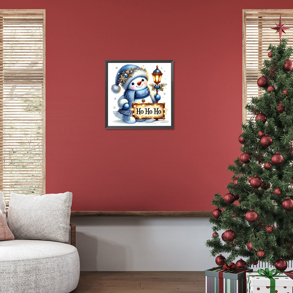 Diamond Painting - Full Round - Christmas snowman (30*30CM)